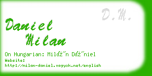 daniel milan business card